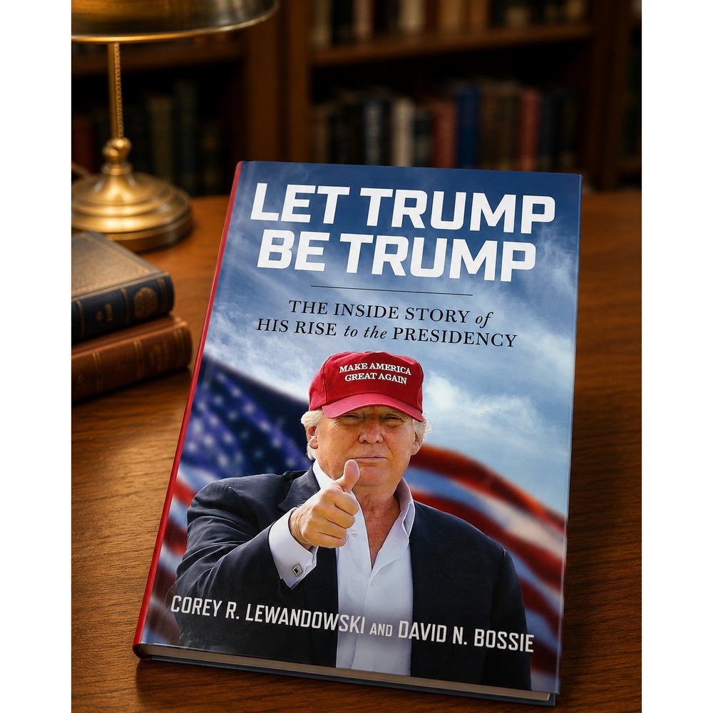 Let Trump Be Trump Hardcover Book First Edition Blue Red Political Campaign
USA